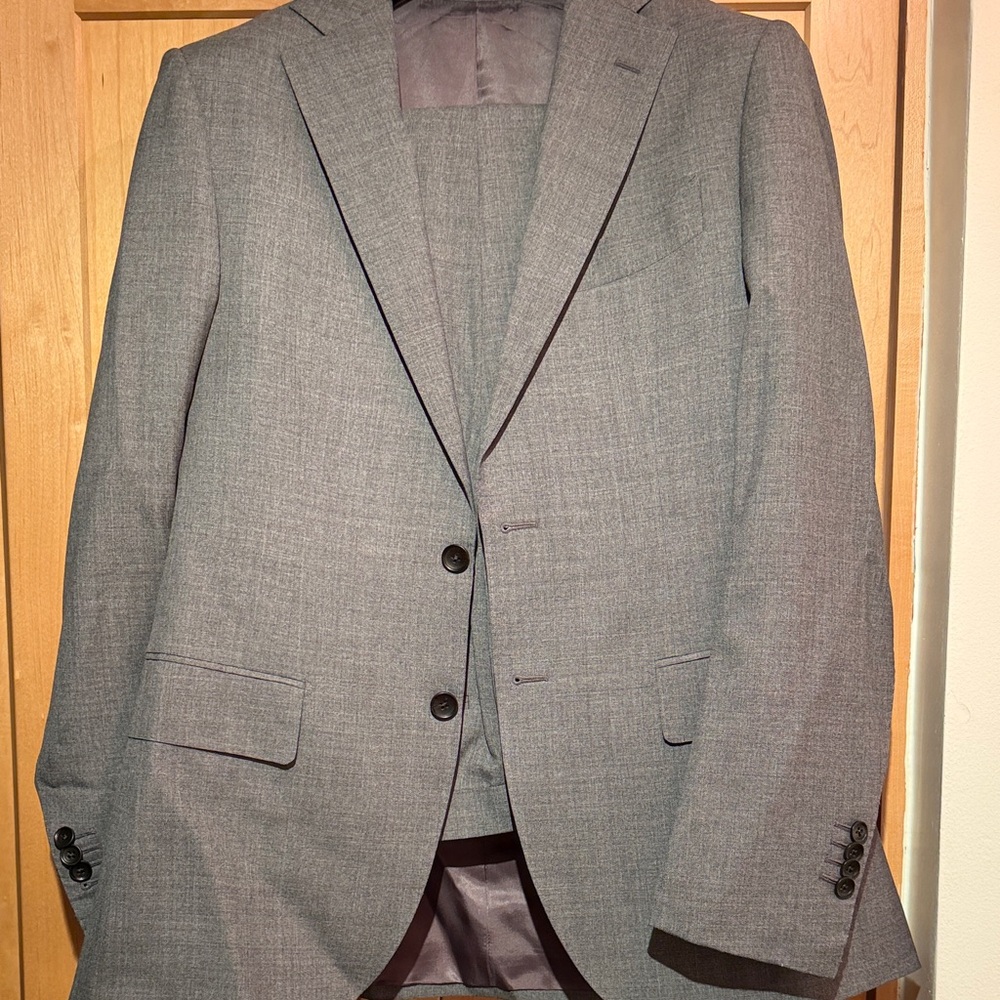 Suitsupply Men's Suit - Mid Grey Perennial Lazio